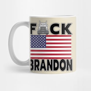 F-CK BRANDON FREEDOM CONVOY - TRUCKERS FOR FREEDOM - USA FREEDOM CONVOY 2022 TRUCKERS BLACK LETTERS Mug